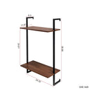 3 Tier and 2 Tier Bathroom Shelves Metal, Wood Hanging Storage Bookshelf by HouseOfZazla