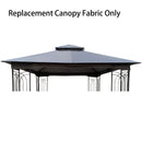 10x10 Gazebo Double Roof Replacement Canopy Fabric by Unique Piece Furniture