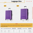 2 Piece Luggage Set With Bags Expanable Spinner Wheels ABS Lightweight Suitcase With Tsa Lock 20" / 24" by HouseOfZazla
