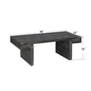 American Vintage Industrial Coffee Table, Double Tier Design by HouseOfZazla
