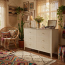 Modern 6 Drawer Fluted Dresser by HouseOfZazla