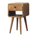 Mini Chestnut Curve Lower Bedside Nifhtstand by HouseOfZazla