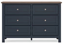 Landocken - Dresser - Brown / Blue