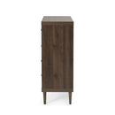 Farhart Mid Century Modern 4 Drawer Dresser - Walnut by HouseOfZazla