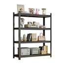 4-Tier Height-Adjustable Storage Rack, Vertical Organizer, Assembly Required - Black by HouseOfZazla