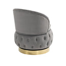 360 Degree Swivel Cuddle Barrel Accent Storage Chairs, Round Armchairs with Wide Upholstered, Fluffy Velvet Fabric Chair for Living Room, Bedroom, Office, Waiting Rooms