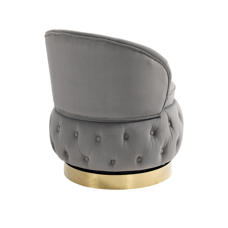 360 Degree Swivel Cuddle Barrel Accent Storage Chairs, Round Armchairs with Wide Upholstered, Fluffy Velvet Fabric Chair for Living Room, Bedroom, Office, Waiting Rooms