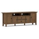 Redmond - TV Media Stand - Rustic Natural Aged Brown