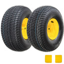 Set of 2 20x8.00-8 Lawn Mower Tires and Wheel Assembly
