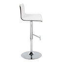 Mason - Contemporary Adjustable Barstool & Swivel With Straight T Footrest (Set of 2) by HouseOfZazla