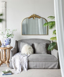 Arched Wall Mirror With Metal Frame, Wall Mirror For Living Room by Unique Piece Furniture
