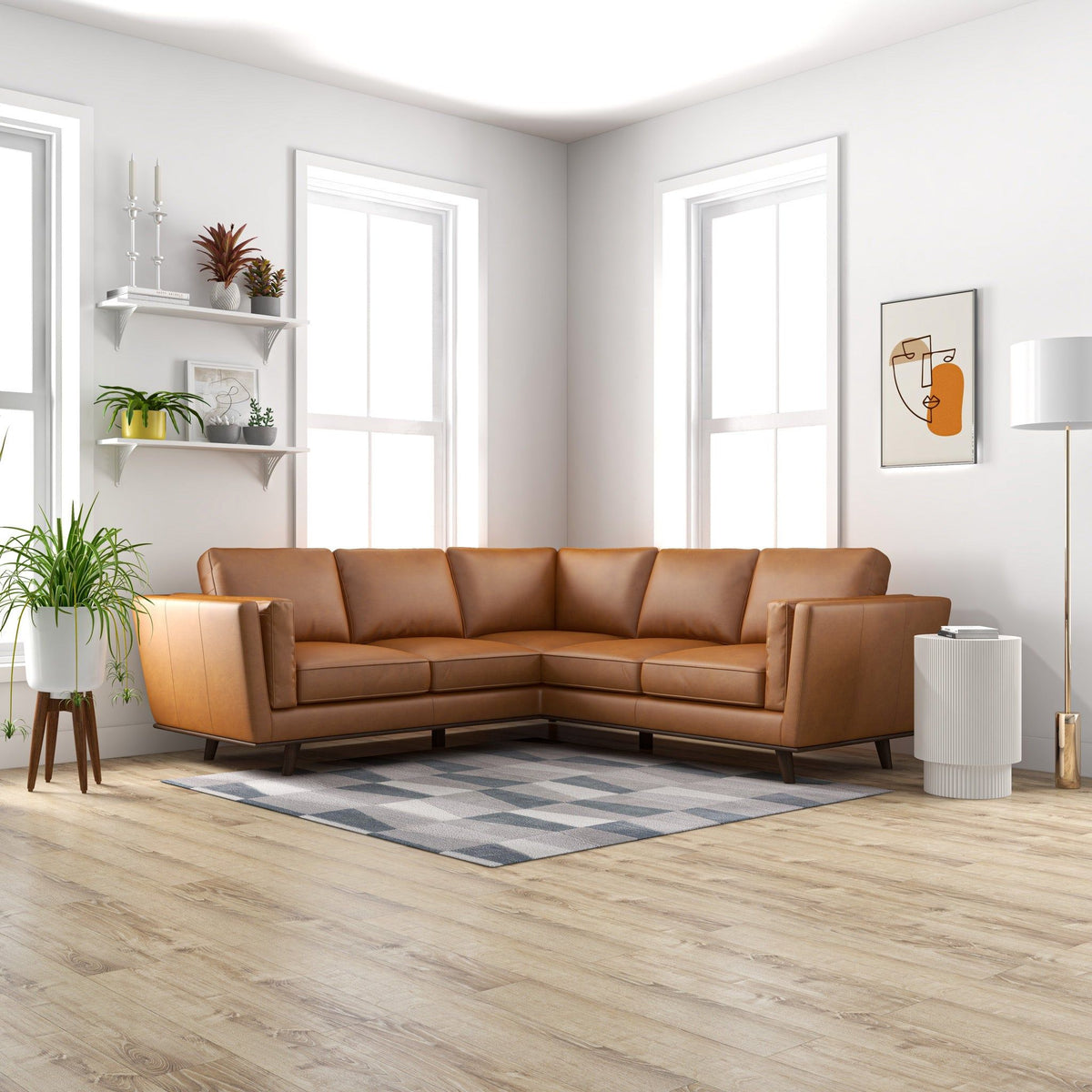 Erman - Corner Sofa - Tan, photo 7 of 10