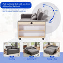 Pull-Out Sofa Bed Convertible Couch With Adjustable Backrest For Living Room by HouseOfZazla