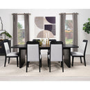Mason - Removable Extension Leaf Dining Table - Black by HouseOfZazla
