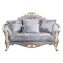 Galelvith - Loveseat With 4 Pillows - Gray Fabric by Unique Piece Furniture
