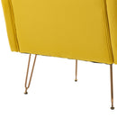 Accent Chair, leisure single sofa with Rose Golden feet