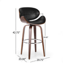 Lumos Mid Century Modern Upholstered Swivel Barstool by HouseOfZazla