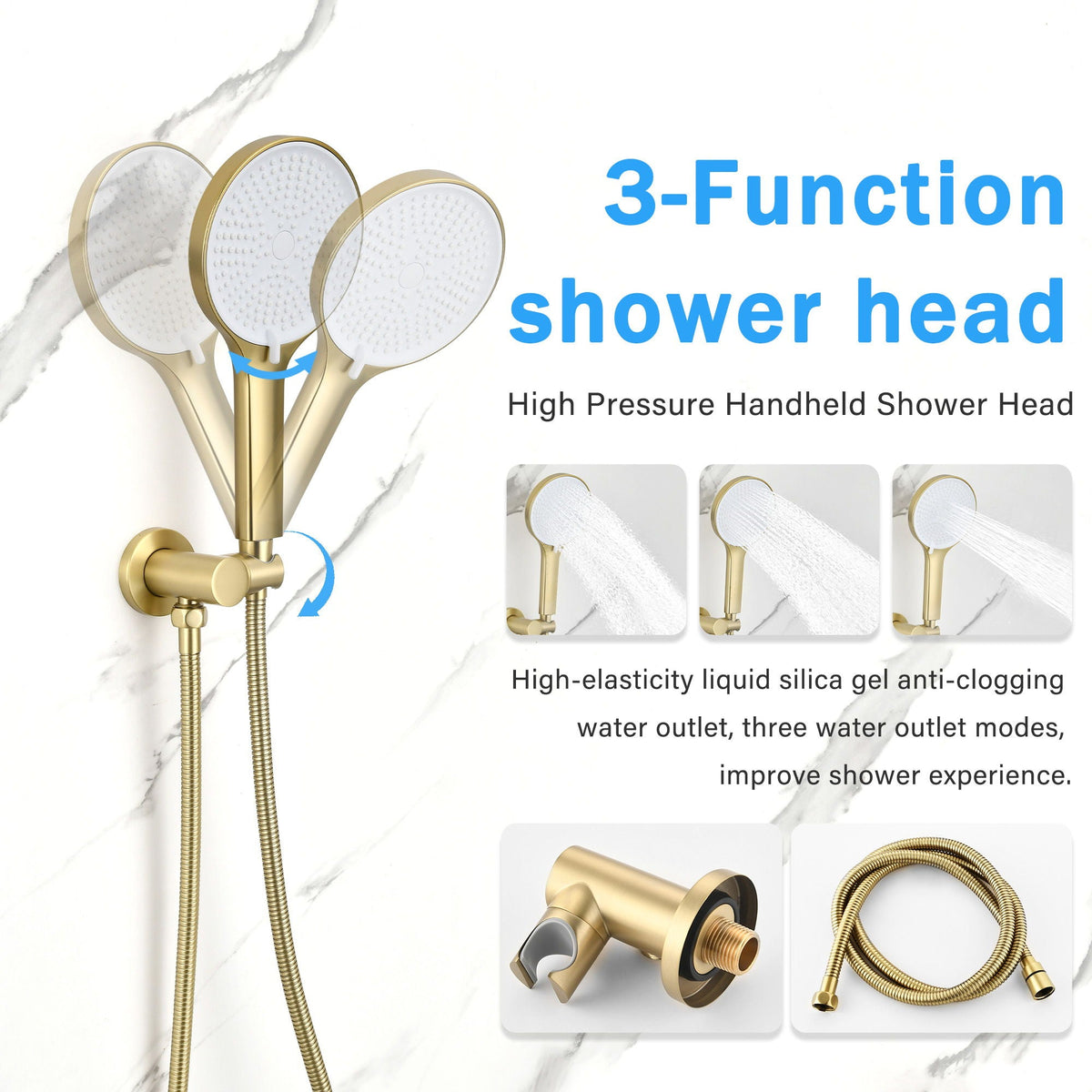 10" Shower System Set With Control Valve And Overhead Shower, photo 16 of 18
