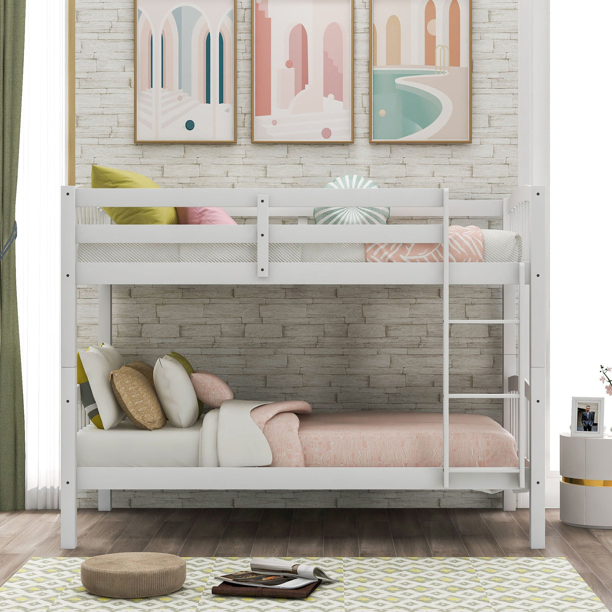 Solid Construction Bunk Bed With Ladder, photo 6 of 7