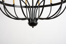 15-Light Industrial Iron Candle Chandelier Modern Farmhouse Pendant Light