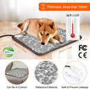 Pet Heating Pad Dog Cat Electric Heating Mat Waterproof Adjustable Warming Blanket with Chew Resistant Steel Cord Case