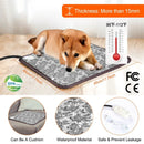 Pet Heating Pad Dog Cat Electric Heating Mat Waterproof Adjustable Warming Blanket with Chew Resistant Steel Cord Case by GBruno Store