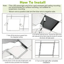 48W 2 2FT LED Panel Light 5800LM 7000K Ceiling Lighting 150W Equivalent LED Troffer Recessed Edge-Lit
