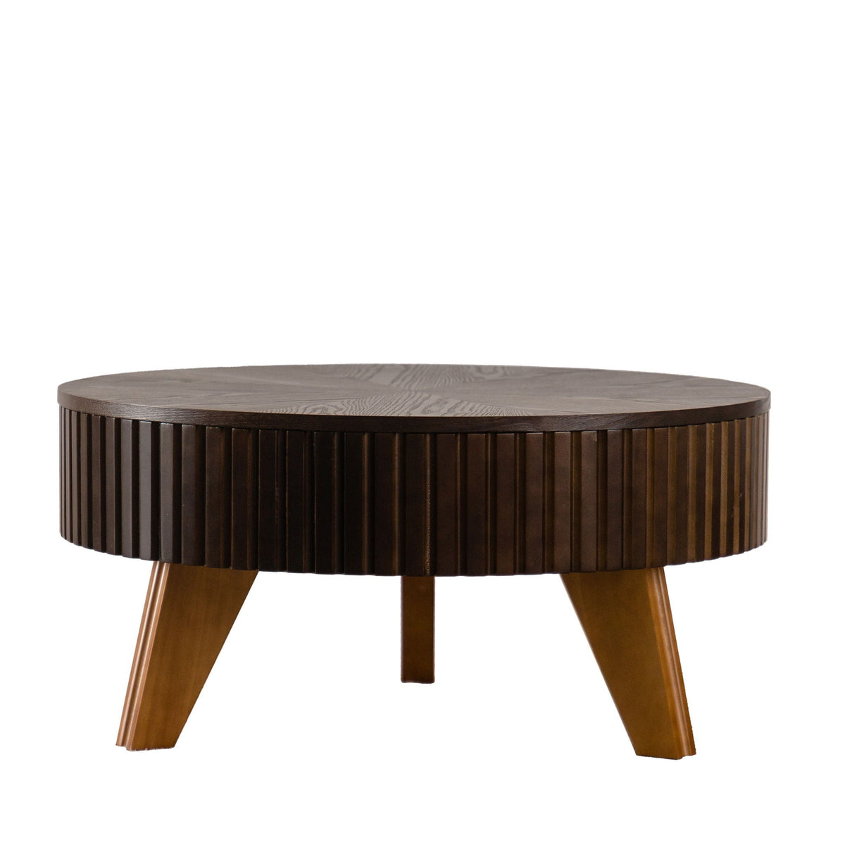 Round Retro Coffee With Solid Wood Legs, photo 4 of 24