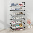 7-Tier Iron Shoe Rack – Space-Saving, Floor-Standing