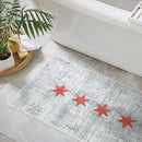 Chicago Design 2 Piece Bathroom Rugs Set | Mutlicolor