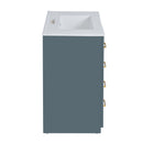 Ceramic Sink Combo, Freestanding Vanity Set With 3 Drawers & Soft Closing Doors by HouseOfZazla