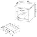 Nuberg - 2 Piece And End Table Set With Storage Drawers - Gray by HouseOfZazla