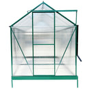 Polycarbonate house, Heavy Duty Outdoor Aluminum Walk-In House Kit With Rain Gutter, Vent And Door For Backyard Garden by HouseOfZazla