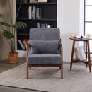 Accent Chair With Pillow And Wood Frame by HouseOfZazla