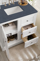 James Martin De Soto 36" Single Bathroom Vanity, Bright White