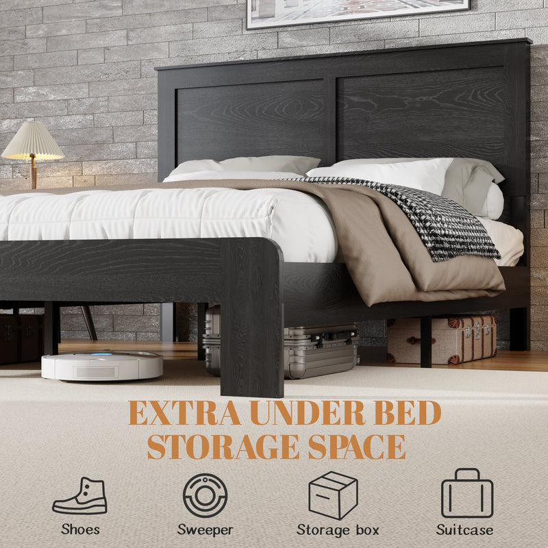 Full Size Wood Platform Bed Frame, photo 3 of 10