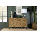 Paloma - 3 Door Herringbone Accent Cabinet - Natural by HouseOfZazla