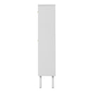 2 Door Shoe Rack, Rattan, Double Layer, Suitable For Living Room, Hallway - White