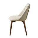 Willene - Polished Microfiber Side Chair (Set of 2) - Beige by HouseOfZazla