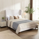 Harper - Tall Headboard Upholstered Bed / High Headboard / Elegant Simplicity / No Box Spring Needed by Unique Piece Furniture
