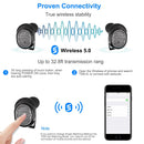 TWS Wireless 5.0 Earbuds IPX4 Touch In-Ear Stereo Earphone Noise Canceling Earpieces 32.8 ft Transmission Range w/Mic 500mAh Magnetic Charging Dock