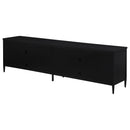 Kenneth - 4 Door TV Stand - Black by HouseOfZazla