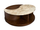 McPherson - Round Cocktail Table With Casters - Burnt Umber by Unique Piece Furniture