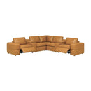 Upholstered Large Arms Sectional With Recliner Seats