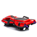 24V Kids Ride On Electric scooter w/ helmet knee pads,24v ride on toy for kids,Spray function,2WD 400w wheel-hub motor,5.59-6.84MPH,Gravity Steering,Use for 1-2 hours,Exercise your child age 6+.