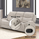 Galya - 3 Piece Living Room Set Sofa Loveseat Chair - Light Gray by Unique Piece Furniture
