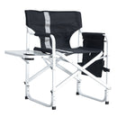 Padded Folding Outdoor Chair With Side Table And Storage Pockets, Lightweight Oversized Directors Chair For Indoor, Outdoor Camping, Picnics And Fishing by HouseOfZazla