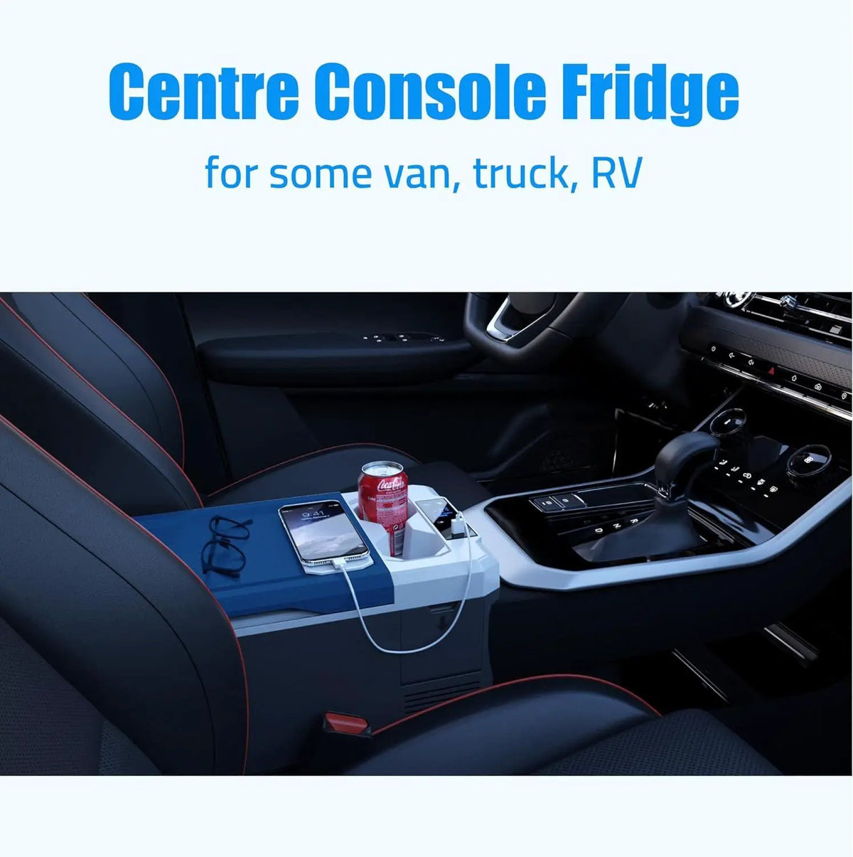 Portable Refrigerator, Car Freezer With App Control, 12V, 45W Low Noice Cooler For Rv, Boat, photo 7 of 8