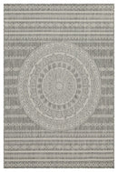Sunshine - 5'3" X 7'3" Indoor, Outdoor Area Rug - Silver - Polypropylene
