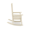 Traditional Porch Rocker Classic HDPE Poly Lumber For Porch, Patio, And Garden Comfort by HouseOfZazla